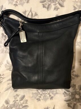 Coach Black Leather Legacy Hobo Bag XL